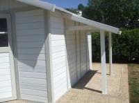 Schleppdach für Gartenhaus Deco von Grosfillex