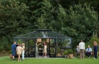 Juliana Gewächshaus Grand Oase ESG 3 mm Anthrazit 25,6 m²