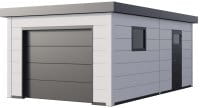 Garage aus Metall Classico 3663 von Telluria in weiss / ew