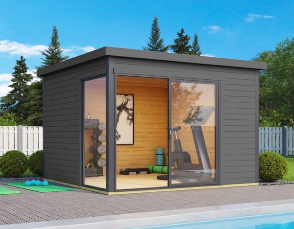 Lasita Maja Gartenhaus Domeo 1 Carbongrau
