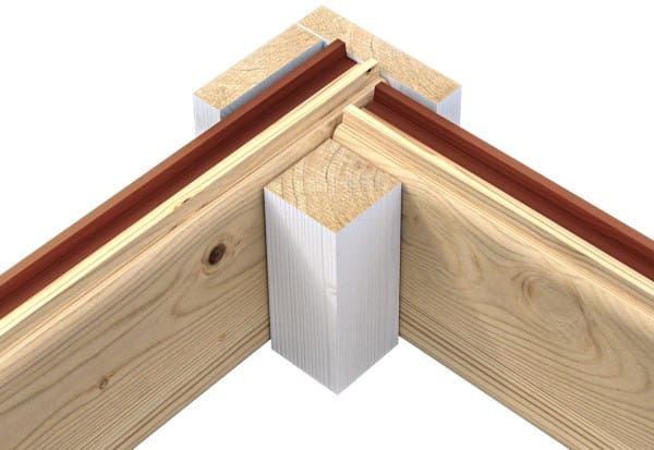 Flachdachhaus Austin 1 Schwedenrot
