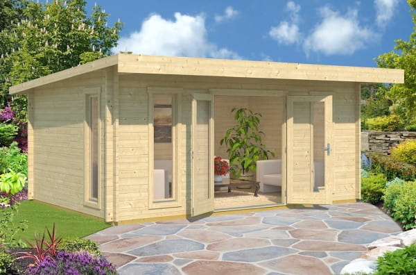 Blockbohlenhaus Barbados 2 von Lasita Maja unbehandelt
