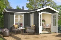 Lasita Maja Gartenhaus Portsmouth Grüngrau