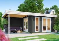 Lasita Maja Gartenhaus Anders carbongrau