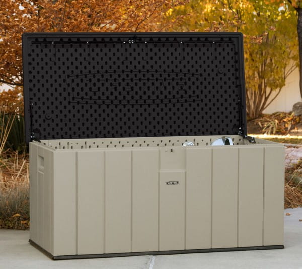 Lifetime Gartenbox Kissenbox Aufbewahrung sandfarbig 568 L