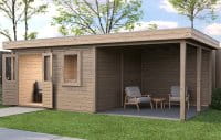 Lugarde Gartenhaus Regensburg 676 x 388 cm unbehandelt