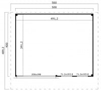 Lasita Maja Gartenhaus Domeo 8 Grundriss