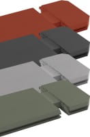 Osmo Gartenhaus Farbsystem - In den Farben Carbongrau, Lichtgrau, Grüngrau & Schwedenrot