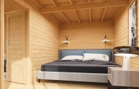 Lasita Maja Gartenhaus Murano 3 Innenansicht