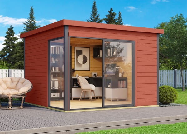 Lasita Maja Gartenhaus Domeo 1 Schwedenrot