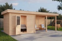 Lugarde Gartenhaus Duisburg 676 x 250 cm unbehandelt