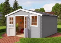 Lasita Maja Gartenhaus Wels 4 lichtgrau