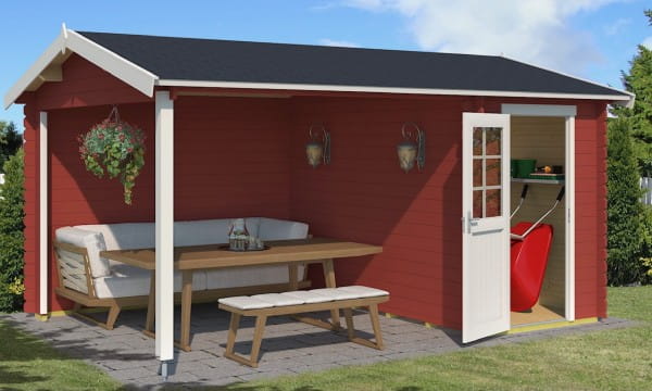 Outdoor Life Products Gartenhaus Wibo Schwedenrot