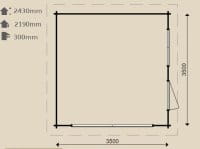 Woodpro Holzgarage 28028 Masse
