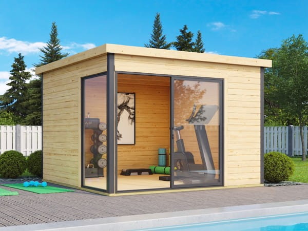 Lasita Maja Gartenhaus Domeo 1 unbehandelt