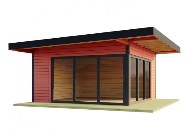 Lasita Maja Gartenhaus Domeo 9 Schwedenrot