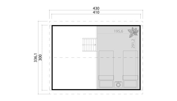Lasita Maja Gartenhaus Murano 2 Grundriss