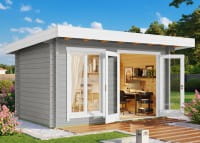 Lasita Maja Gartenhaus Dorset 71 lichtgrau