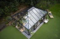 Juliana Gewächshaus Grand Oase ESG 3 mm Anthrazit 25,6 m²