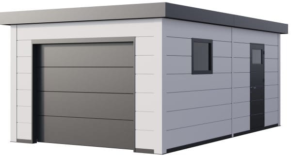 Garage aus Metall Classico 3663 von Telluria in weiss / ew